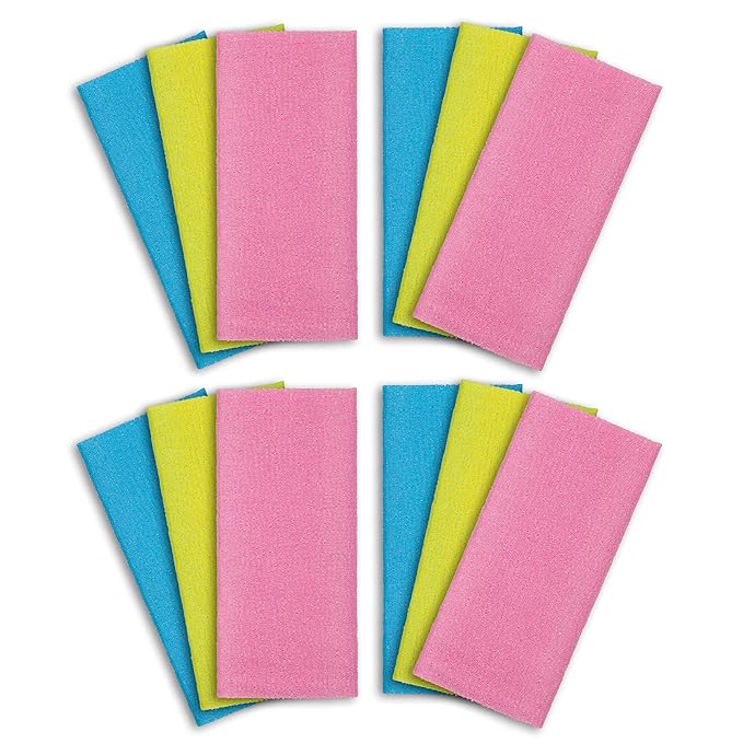 ARCH&M 12-Pack Premium Nylon Exfoliating Towel by ARCHM