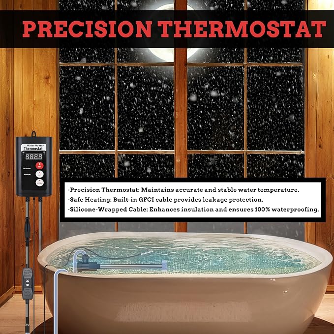 1500W Hot Tub Titanium Immersion Water Heater - Image 5