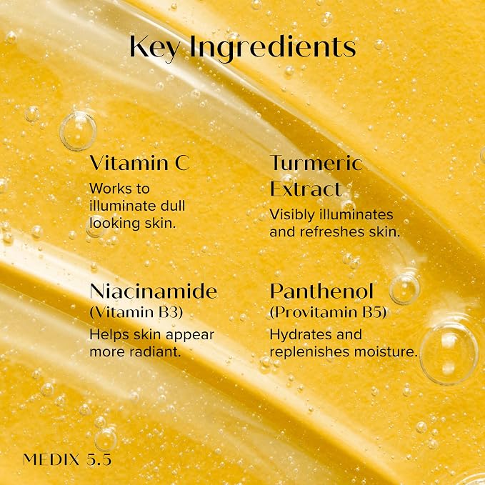 Medix 5.5 Radiant Glow Vitamin C Body Wash W/Niacinamide | Citrus Scented - Image 3