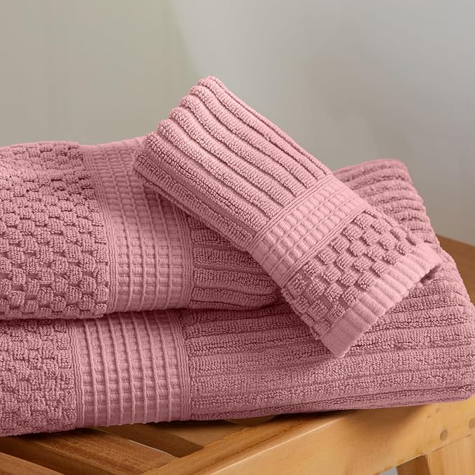 Springtree Home 100% Cotton Bath Towel Set of 4 | Super Soft & Absorbent - Image 7