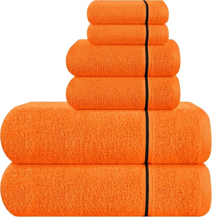 MyOwn Ultra Soft 6 Pack Cotton Towel Set, Contains 2 Bath Towels 28x55 inch by Unknown