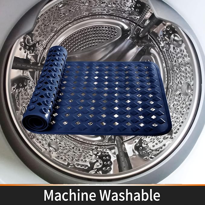 Yimobra Square Shower Mat Non Slip, Super Strong Suction Cups, Machine Washable - Image 6