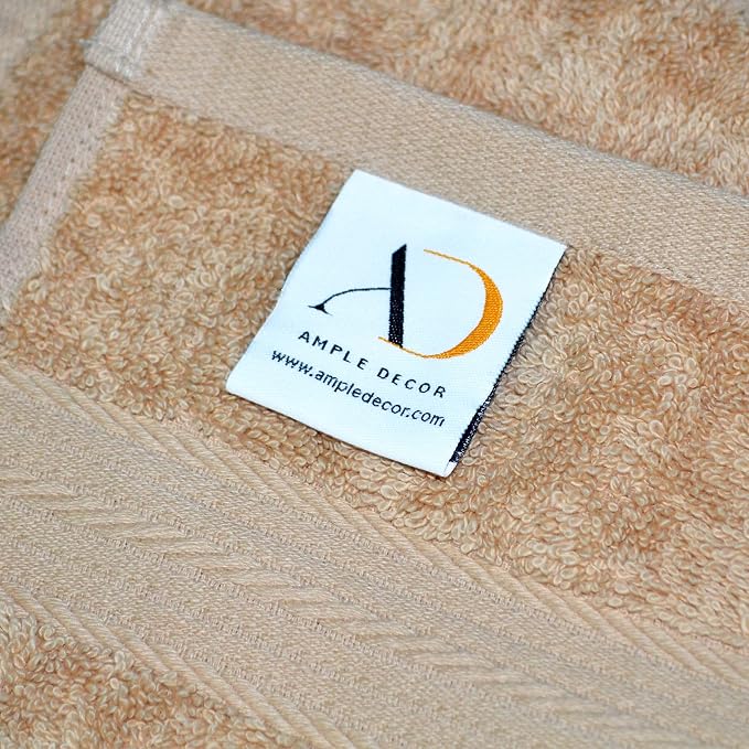 Ample Decor Hand Towel 18 X 28 Inch Pack of 8 600 GSM 100% Cotton, Oeko Tex - Image 3