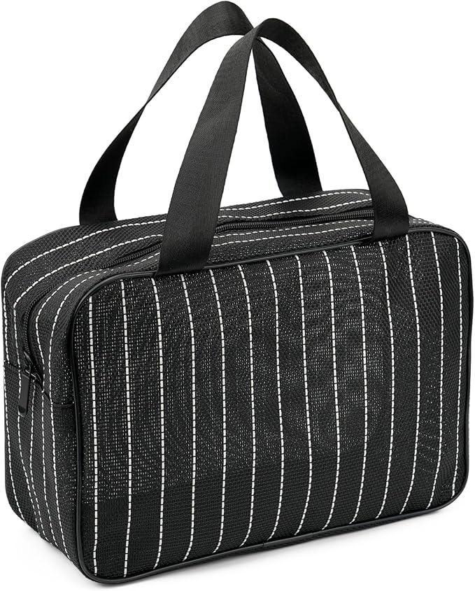 Mesh Shower Caddy Bag for Bathroom Gym Camping Portable Travel Mesh Toiletry by REDSINDA
