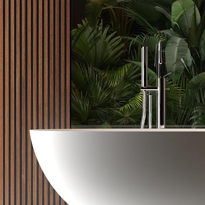 Abruzzo 65" Matte White Freestanding Solid Surface Bathtub, Luxury Handcrafted - Image 6