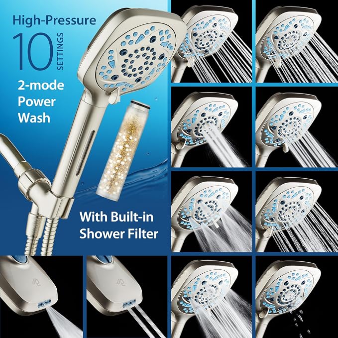 AquaCare High Pressure 10 Spray Mode Filtered Showerhead - Image 4