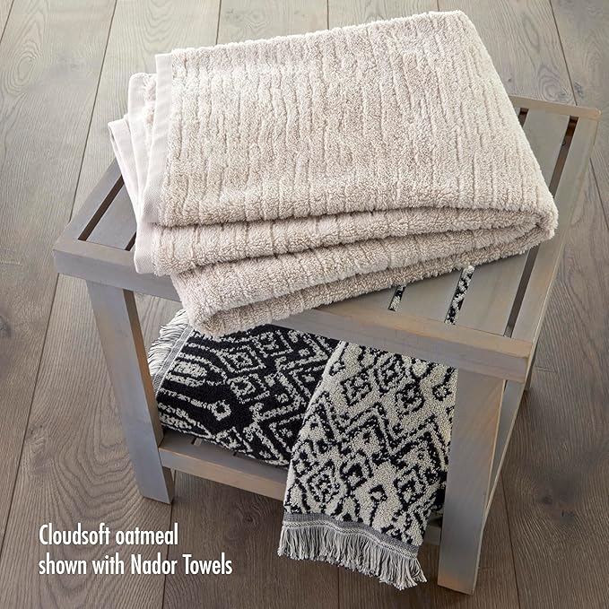 SKL Home CloudSoft Cotton Luxury 4 Pc Bath Towel Set - Image 4