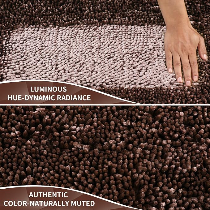 Yimobra Long Bathroom Rug Non Slip 44x24 Inch, Extra Thick Soft Absorbent - Image 4