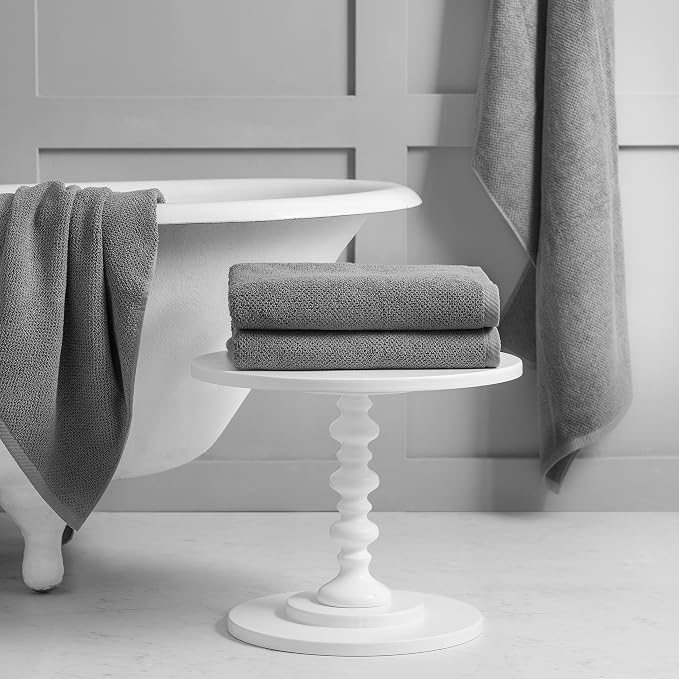 Welhome Franklin 100% Cotton Popcorn Textured Towel Set - Image 3