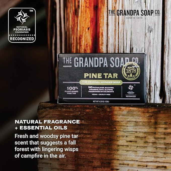 The Grandpa Soap Company Pine Tar Bar Soap - Image 5
