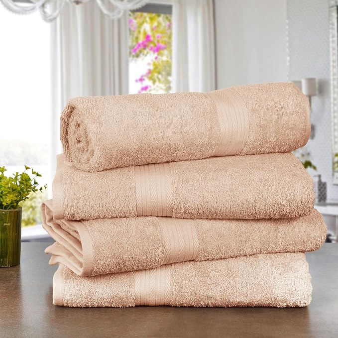Ample Decor Bath Towels 100% Cotton 30 X 54 Inch 600 GSM Soft Quick Dry - Image 2