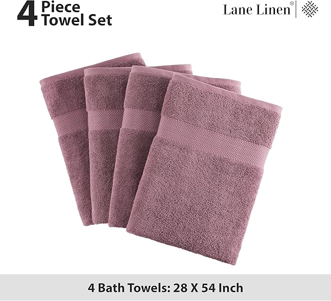LANE LINEN Premium Bath Towels Set of 4 - Image 5