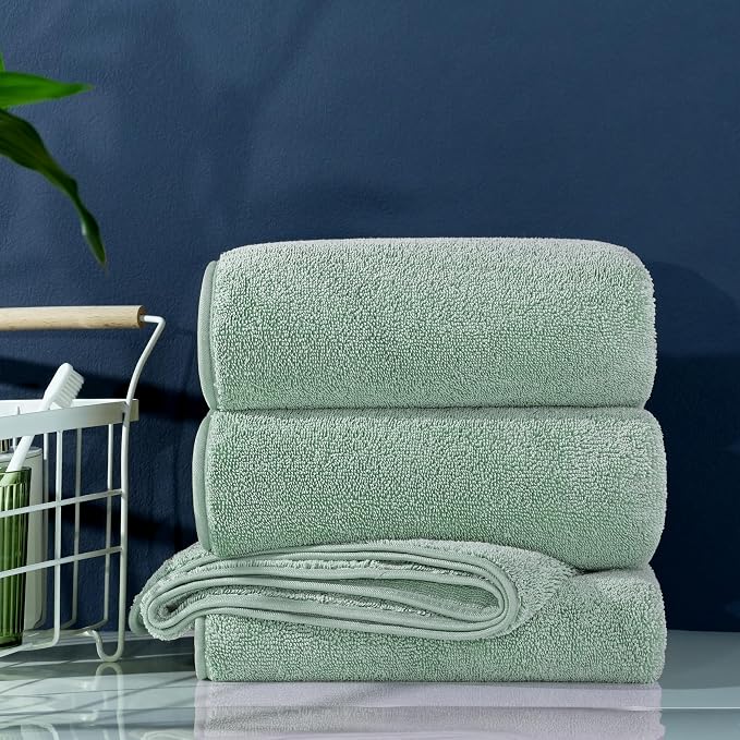 POLYTE Ring Spun Microfiber Oversize Quick Dry Lint Free Bath Towel, 60 x 30 in - Image 5