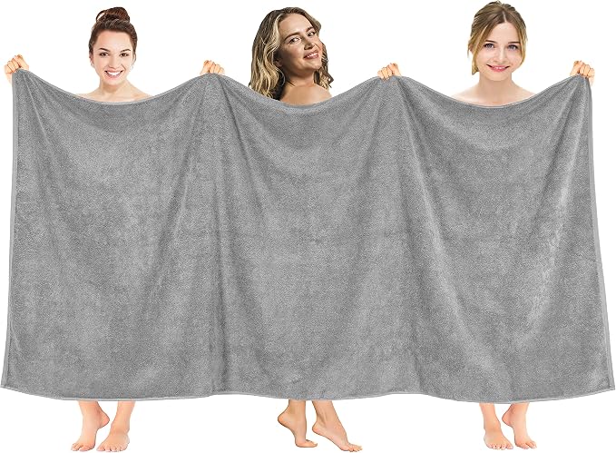 American Soft Linen Oversized Bath Sheet 40x80 Extra Large by AmericanSoftLinen