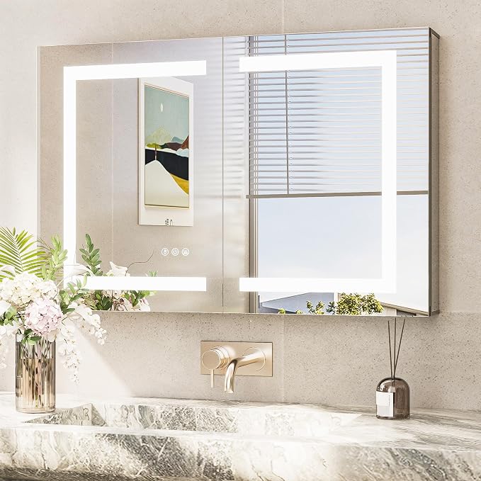TokeShimi 36x24 Lighted Medicine Cabinet Mirror by RefinedBathroomAccessories