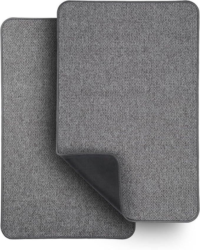 Bath Mat, Ultra Thin Bathroom Rugs, Rubber Bath Mats by BosapDirect