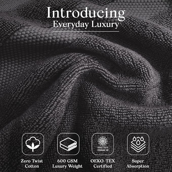 Premium Staple Cotton Bathroom Towel Set - Image 3