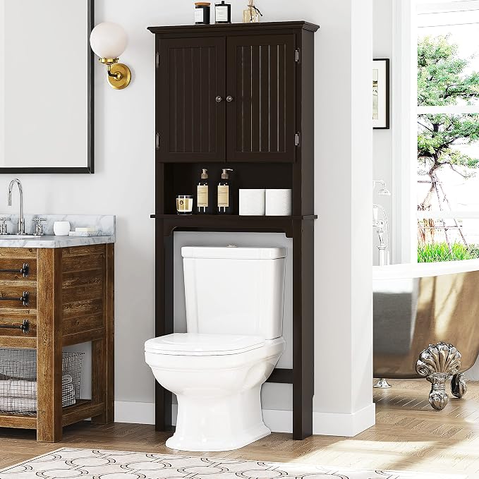 UTEX Bathroom Storage Over The Toilet, Above Toilet Storage Cabinet Organizer by UTEX