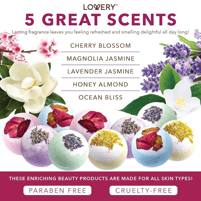 Christmas Gift Baskets for Women Holiday Gift for Teen Girls Bath Bomb Self - Image 5