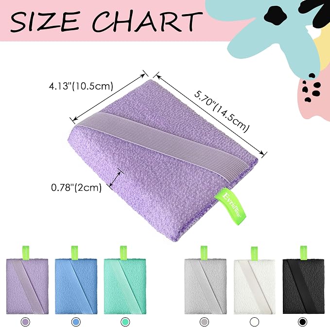 Evridwear Exfoliating Bath Sponge, Daily Skincare Body Scrubbers Loofah Shower - Image 6