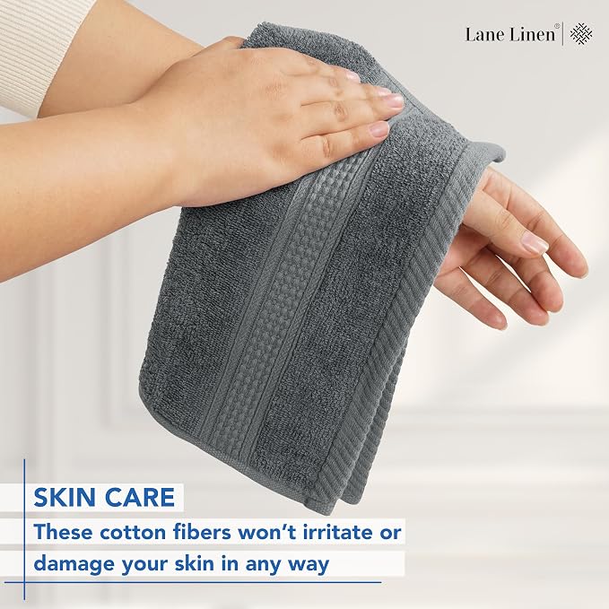 LANE LINEN Pack of 24 Washcloths Set - Image 3