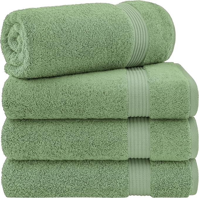 Cotton Paradise 4 Piece Turkish Bath Towels by UNITEDHOMETEXTILE