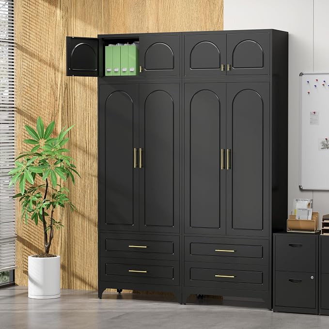 Kitchen Pantry Cabinet，90" Storage Cabinets - Image 6