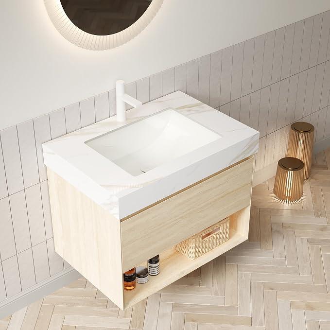 Ambrovina 30" Floating Bathroom Vanity - Image 6