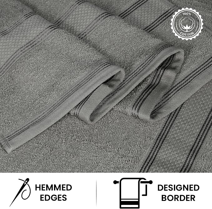 Casa Lino Bath Towel Set of 8 - Image 4
