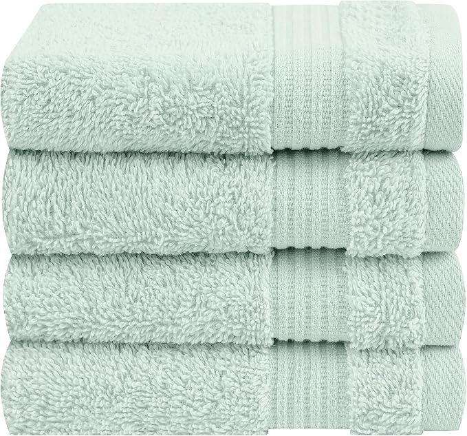 Cotton Paradise 100% Cotton Turkish Washcloth Set by UNITEDHOMETEXTILE