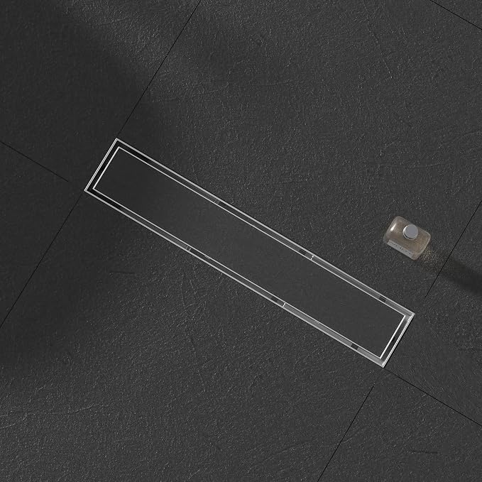 Linear Shower Drain 12", Brushed Floor Drain - Image 6