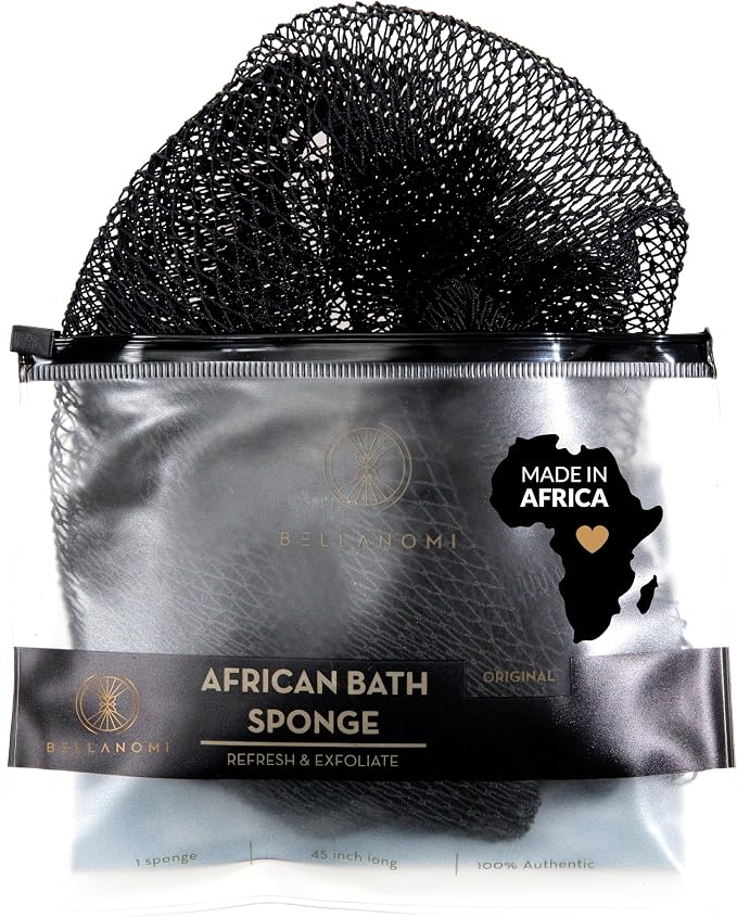 BELLANOMI African Exfoliating Net Sponge, Ethically sourced from Nigeria by Bellanomi