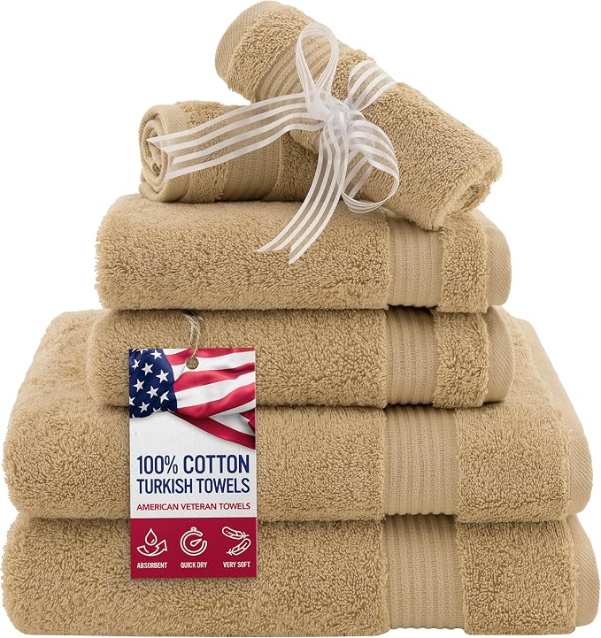 American Veteran Towel, 6 Piece Towel Set by American+Veteran+Towel