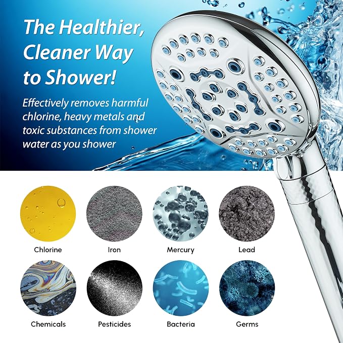 AquaCare 4X High Pressure 10-mode Filter Handheld Shower Head - Image 6