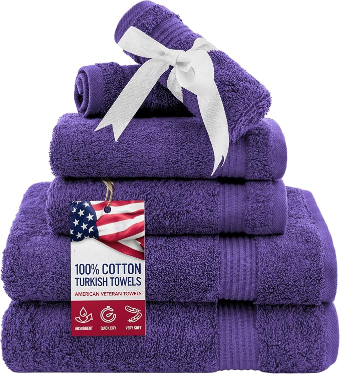 American Veteran Towel, 6 Piece Towel Set by American+Veteran+Towel