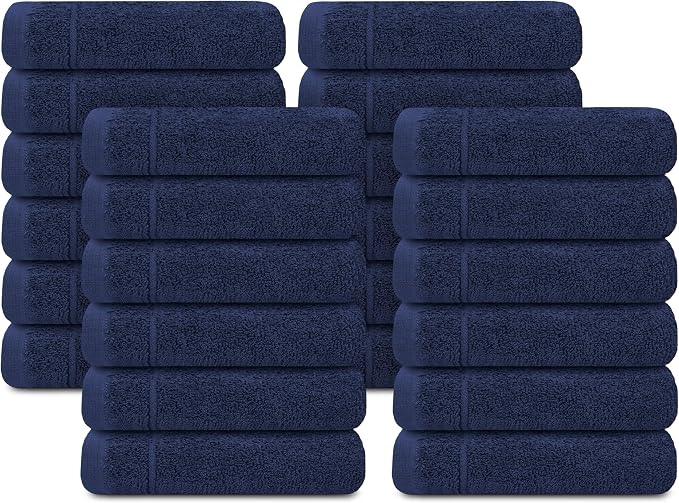 Tens Towels Pack of 24 Washcloths, 12 x 12 Inches, Lighter Weight, Quick to Dry - Image 8