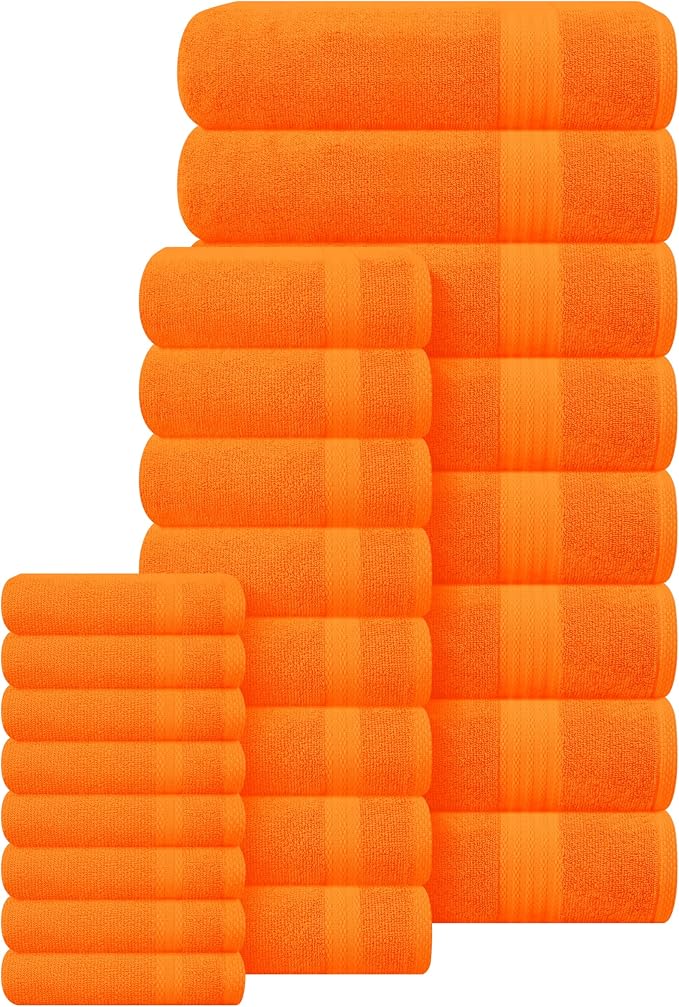 GLAMBURG Ultra Soft 24-Piece Towel Set - Image 3