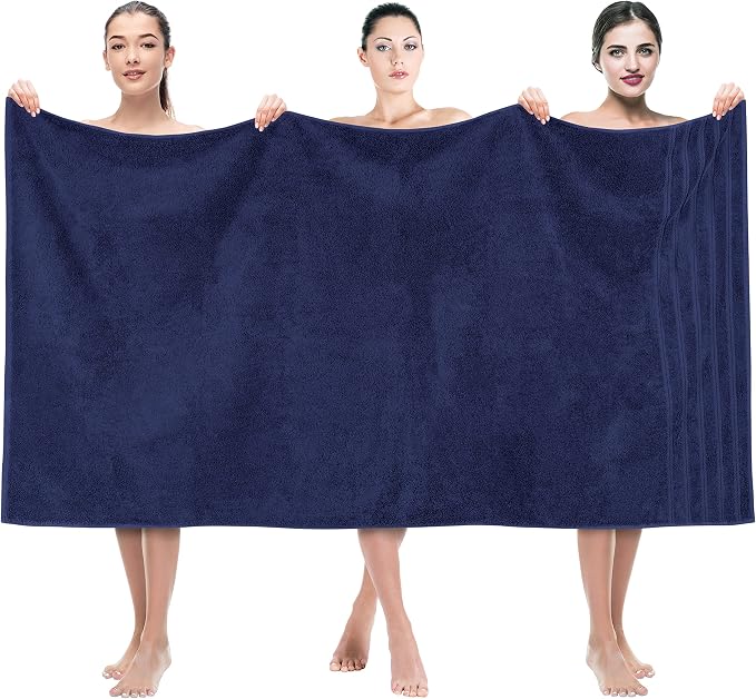 American Soft Linen 35x70 Jumbo Large Bath Towels, 600 GSM 100% Cotton Turkish by AmericanSoftLinen