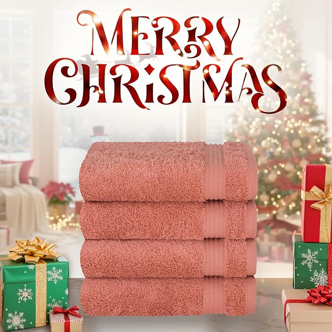 Cotton Paradise Hand Towels for Bathroom, 100% Cotton Turkish 4 Piece Hand - Image 2