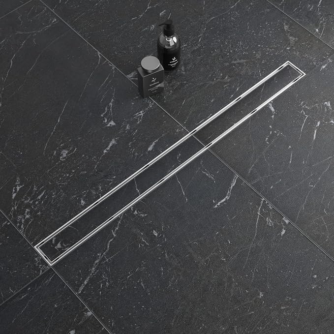 Linear Shower Drain 36", Brushed Floor Drain - Image 5