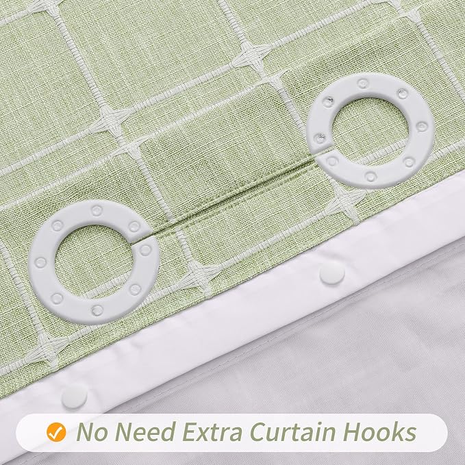 MitoVilla No Hooks Needed Boho Farmhouse Shower Curtain - Image 3