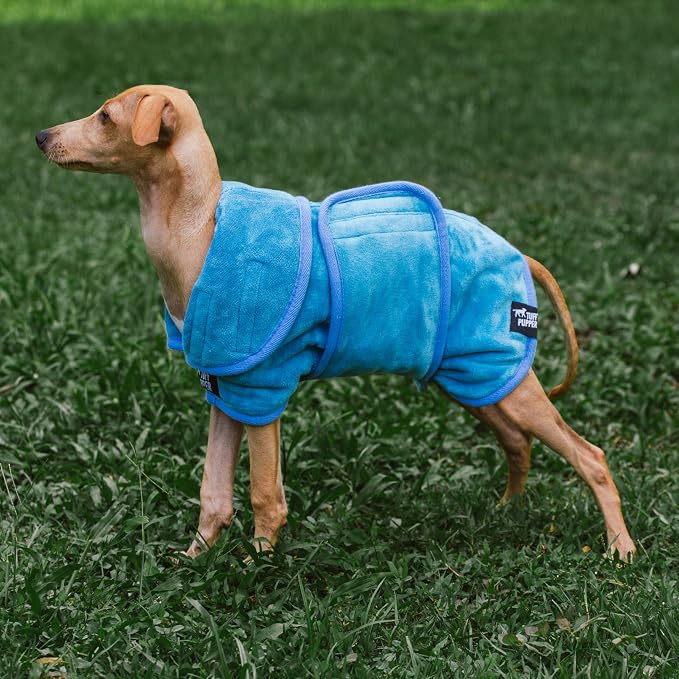 Tuff Pupper Fast Drying Dog Bath Robe | 800 GSM Plush Dog Towel - Image 8