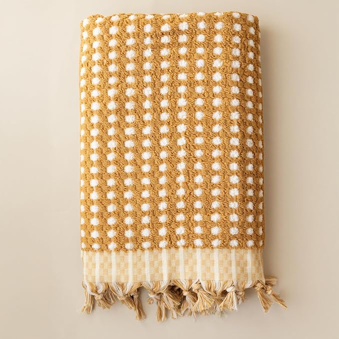 Pom Pom Turkish Bath and Beach Towels by VivaMaison