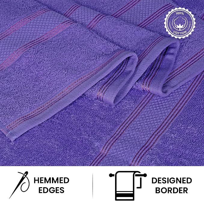 Casa Lino Bath Towel Set of 8 - Image 4