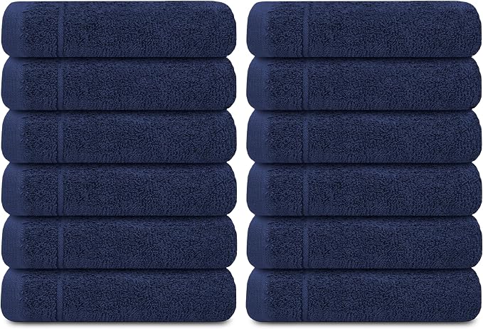 Tens Towels Pack of 12 Washcloths, 12 x 12 Inches, Lighter Weight, Quick to Dry - Image 8