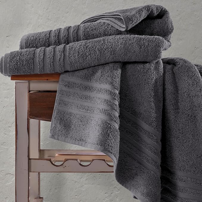Hawmam Linen Jumbo Large Bath Sheets Towels 2 Pack Soft and Absorbent - Image 4