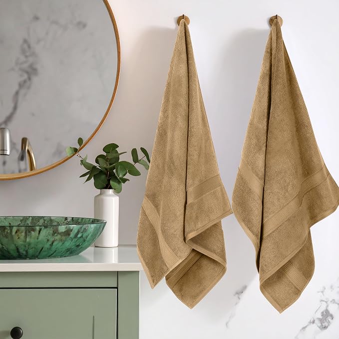 Superior Egyptian Cotton Pile Bath Towel Set of 2, Ultra Soft Luxury Towels - Image 2