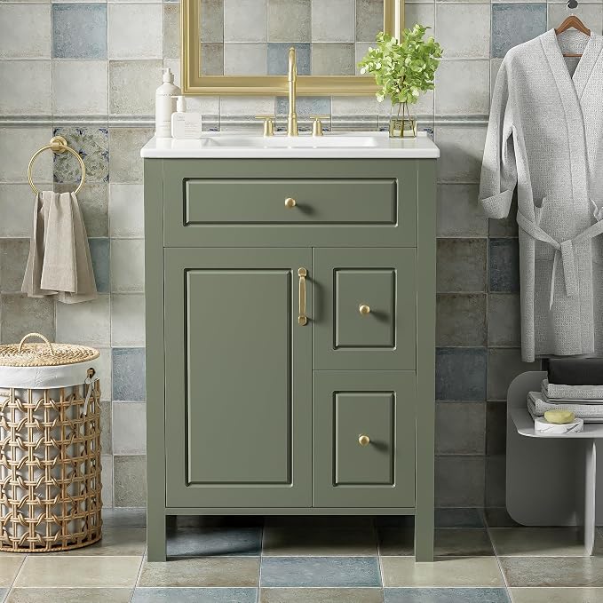 Harper & Bright Designs 24" Bathroom Vanity - Image 3