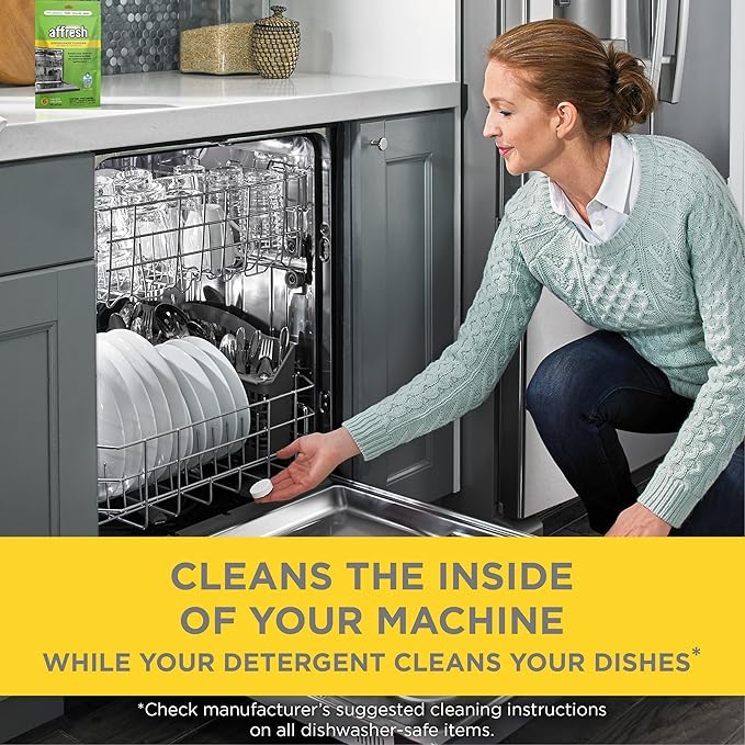 Affresh Dishwasher Cleaner, Helps Power Away Odor Causing Bacteria, Mineral - Image 6