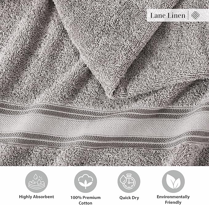 LANE LINEN Luxury Bath Towels Set - Image 5